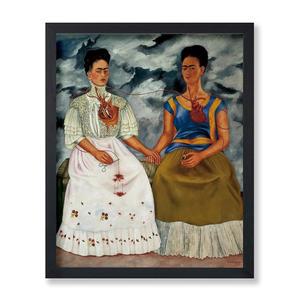 포스터 마스터 프리다 - 두 프린트 매직 리얼리즘 아트 멕시코 화가 남성과 여성을 위한 선물 기숙사, 사무실, 거실 또는 침실을 그레이트 월 장식 11x14 액자 없는