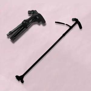 네발지팡이 복지 보행기 미끄럼방지 LED랜턴 할아버지이 5단효도이 어르신이 실버이 길이조절이 노인이 접