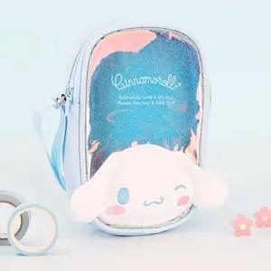 시나모롤 크림 홀로그램 핸드폰가방크로스 캐릭터 아동 유아 어린이 크로스백