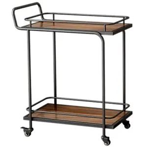 엔틱 원목 2단 소품 책상 서랍장 틈새 라탄 수납