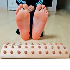 순수 편백나무 지압기 달팽이이중볼소형풋 발안마 풋안마 바닥 지압 밥기 풋지압