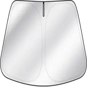 2015-2026년형 포드 F150 - 240T 4단 자외선 차단 전면 윈드실드 선쉐이드 수납 가방이 있는 접이식 히트