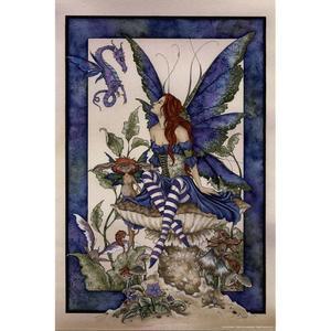 에이미 브라운의 정원 위 요정 포스터 쿨 월 아트 프린트 12x18