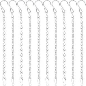 잉펑 10팩 새 모이통 새집 화분 바구니 목욕 등불 풍향계 광고판 간판 및 장식품을 걸 수 있는 9.5인치