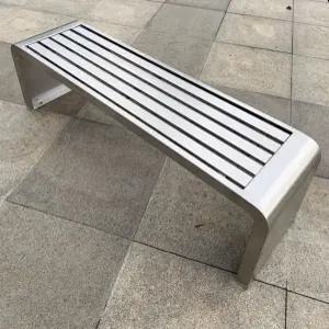 스테인리스 철제 공원 의자 평벤치