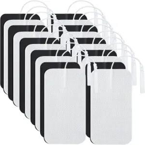 TENS 유닛 패드 2 X4 20개 대형 교체 강력한 자가 접착 전극 패치 7000 AUVON 닉웰 텐스 호환되는 라텍스