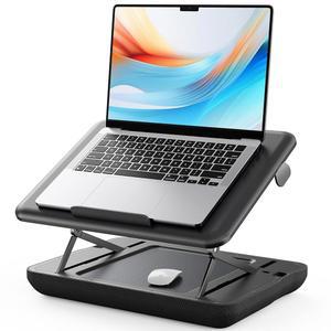 SAIJI 높이 및 기울기 조절 가능한 랩 데스크, 침대, 자동차, 소파 리클라이너용 휴대용 노트북 스탠드, 접이식 데스크 - 최대 15.6인치