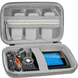 TOCCOOL TENES 유닛/EMS 마사지기 여행용 케이스 - 충격 방지 휴대용 컴팩트 전극 패드백 AUVON AS8012041