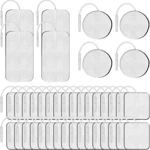 40PCS TENS 유닛 교체 패드 셀프 스틱 성능과 자극 없는 전극 AUVON 7000 Etekcity Nicwell Care 같은 사용