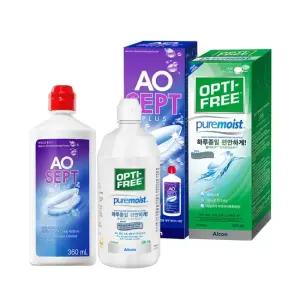 옵티프리 렌즈세척액 에이오셉 360ml 1개 + 퓨어모이스트 300ml 1개