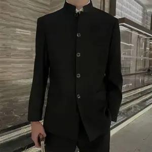 검정 남자 자켓 봄가을 정장 코트 차이나 패드 약혼 상의 원픽3