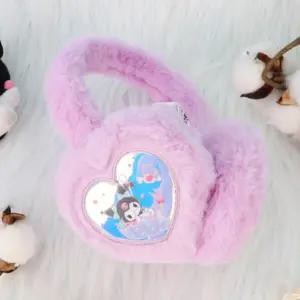 쿠로미 하트완구 접이식 귀마개 782450여아동 귀여운 겨울 패션 유아 캐릭터 산리오