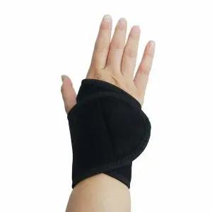 접착식 손목보호대 검정 손목 보호 터널 엄지손가락