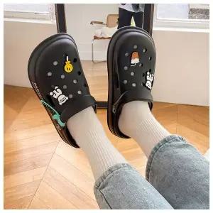 썸머 펀칭 샌들 슬리퍼(240-245mm) (블랙)