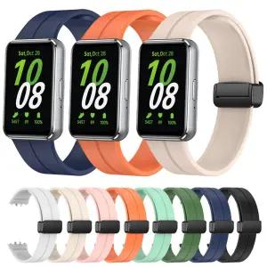 엔터콘 갤럭시핏3 스트랩 실리 자석 디버클3스 3스포츠 3실리 3루프 3실리밴드 3밴드 3시계줄 3줄