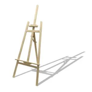 프리미엄 우드 접이식 이젤 전시회 박람회 회화 수업 원목 받침대 미술 그림 화방 나무