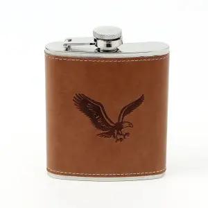 가죽 위스키보틀 낚시 캠핑 양주 포켓 수통휴대용 휴대용 용술병 용술통 용주 백패킹 러시아 스텐힙플라스