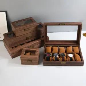 (직접검수 당일발송)10구 12구 고급 원목 시계보관함 패션 명품 케이스 수납함 진열장 거치대 진열함 진열