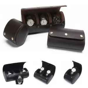 빈티지 천연가죽 시계 수납 케이스 (1구) 손목보관함 손목 선물