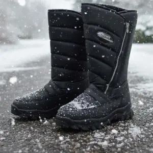 국내산 남성 라이더 쿠션 패딩 털부츠 내피 방한화 오토바이 남자 겨울신발 방수 라이딩