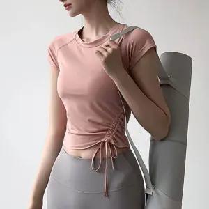 여성 폴댄스 헬스 런닝 스포츠 웨어 반팔 티셔츠탑 요가복나시 탱크 여자상의 운동 끈나시 필라테스상의 브