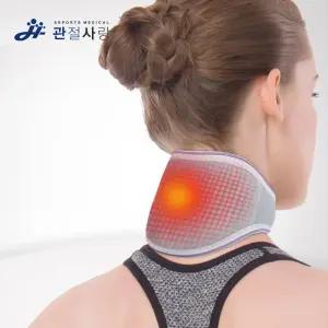 자가발열 넥가드 경추보호대보온 자석
