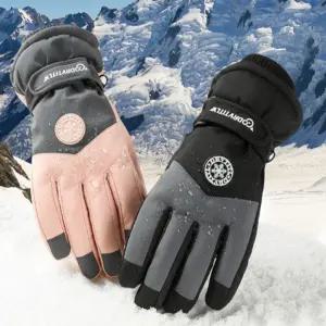 남자 여자 겨울 보드 스키 데일리 스포츠 방한 장갑여성 스웨이트 토끼털 퍼장갑 여성털 스마트폰터치 니트