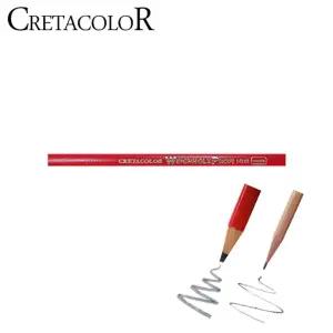 크레타칼라 목수연필 레드(Soft) 12자루 142 01도면작업 미술 흑연 연심 스케치 드로잉 전문가 고급 목공