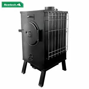 뉴테크 사각화목난로 NO H-30 장작난로 캠핑난로 야외용 화덕겸용 난방
