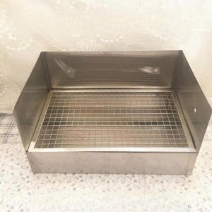 토끼 화장실 대형 스텐 배변통 애완 사각 청소 거름망 배변 배설물 소동물 반려