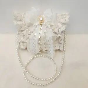 왕리본 토트백 크로스 레이스 가방 소품 이벤트 어린이백 공주백 여아선물 숄더백 구슬체인백 레이스백 보