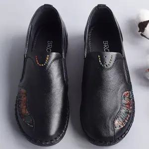 남자구두브랜드 발볼 넓은 슈즈 엄마 신발 가죽 페니로퍼 슬립온 단화