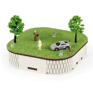 LED 무드등 디오라마 세트 (소)목재모형 조립키트 완구 방학숙제