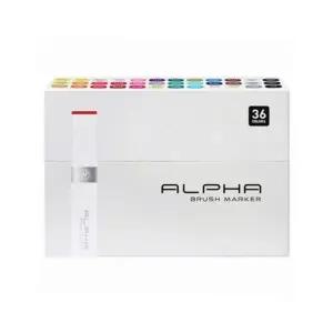 오피스 문구 알파색채 브러쉬마카 36색