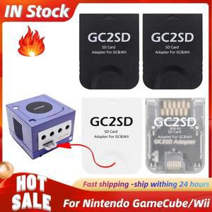 [호환품]게임큐브 메모리 카드 리더 닌텐도 호환 및 Wii 콘솔 게임 액세서리 512GB GC2SD 마이크로 SD 어댑