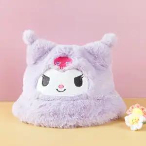 쿠로미 입체퍼 버킷햇방한모자 아동 유아 남아 기모 겨울 용품 털모자