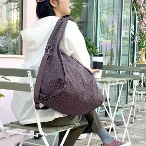 기저귀 여행용 가방 빅 체크 숄더 크로스백백 캐주얼백 여성백 백추천 크로스백 에코백 호보백 무늬백