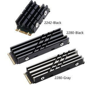 [호환품]Cooler II 2280/2242 SSD 방열판 M.2 NVME 라디에이터 마그네슘 알루미늄 스틸 PC 열 실리콘 패드