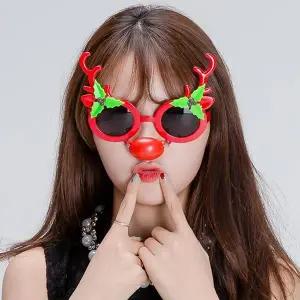 TBZ 크리스마스파티 빨간 루돌프코 안경 웃긴분장 분장용