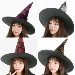 TBZ 할로윈소품 고급거미 파티 마녀모자 파티용품 코스튬