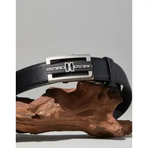 [롯데백화점]닥스 액세서리 [선물포장][자동벨트][Check Line] 블랙 원 체크라인 버클 자동벨트 DBBE3E351B