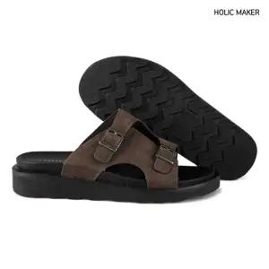 홀릭메이커 남성 둥근코 캐주얼 투버클 슬리퍼 HBM073사무실실내화 남자 둥근 베이직 사무실화