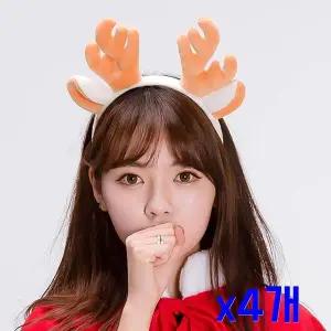 TBZ 통통브라운 루돌프 헤어포인트 머리띠 x4개 생일파티