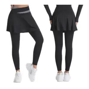 다양한 운동에 적합한 허리 밴딩 일체형 치마 레깅스여성 요가 쫄바지 스판 요가용 용쫄바지 무지 패션 치