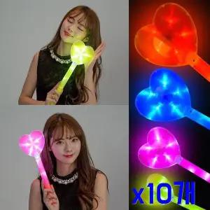 TBZ 행사파티용품 LED 하트모양 응원봉 x10개 재롱잔치