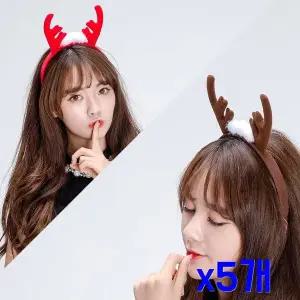 TBZ 루돌프 헤어포인트 고급 파티머리띠 x5개 생일행사