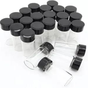 COLORBIRD 샘플 병 작은 유리 보관 용기 미니 10ml 30팩