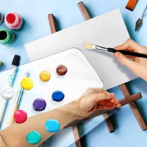 다목적 투명 팔레트 수채화 아크릴화 미술용 유리 글라스 전문가용 화구 화방용품 물감용 파레트