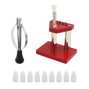 QWORK 시계 풀러 제거기, 핸드 프레스 리프터 플런저 제거기 세트, 수리 도구