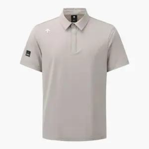 데상트골프반팔티 KQF DQ21MFTS45-BEGG 아크먼트(ACMT) 남성 자가드 카라 반팔 티